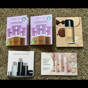 Mac, Sephora, Westman Atelier, and Rare beauty